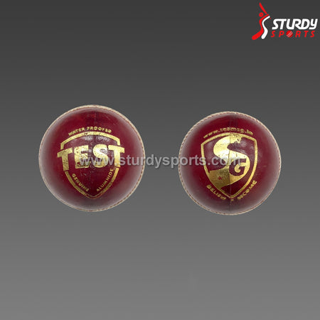 SG Test Red - 4 piece Ball (Senior) - 4 Piece Leather Ball - SG - Sturdy Sports