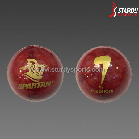 Spartan MSD7 Red - 4 piece Ball (Senior) - 4 Piece Leather Ball - Spartan - Sturdy Sports