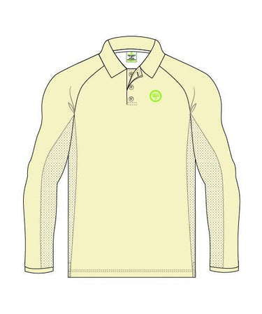 SW23 Long Sleeve Elite Polo - White - White Shirt - SW23 - Sturdy Sports