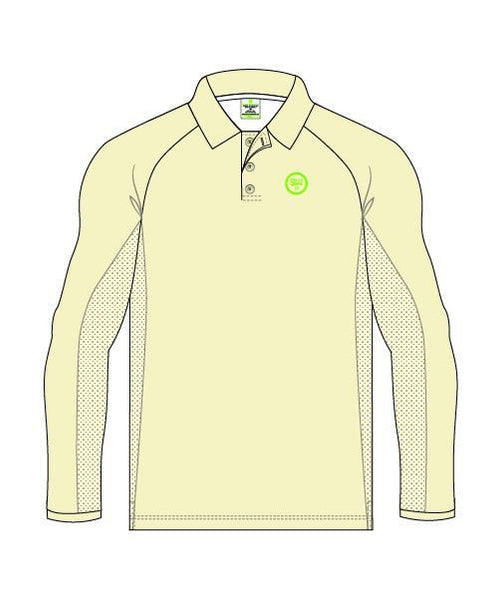 SW23 Long Sleeve Elite Polo - White - White Shirt - SW23 - Sturdy Sports