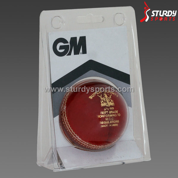 GM Super County Red - 4 piece Ball (Senior) - 4 Piece Leather Ball - GM - Sturdy Sports