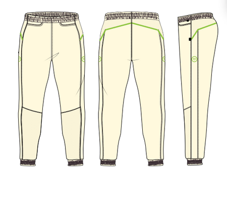 SW23 Batting Cricket Trouser - White - White Trouser - SW23 - Sturdy Sports