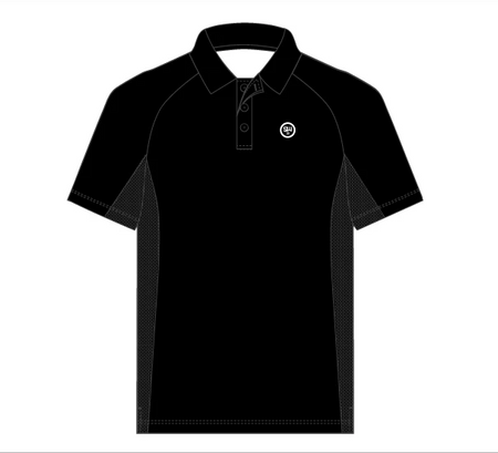 SW23 Elite Training Polo - Black & Red - Training Apparel - SW23 - Sturdy Sports