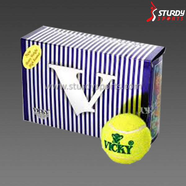 Vicky Tennis Ball Yellow - Pack of 6 - Hard Tennis Ball - Vicky - Sturdy Sports