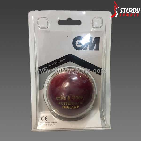 GM Super County Red - 4 piece Ball (Senior) - 4 Piece Leather Ball - GM - Sturdy Sports